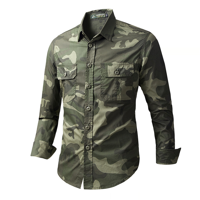Tactical Military Shirt Cargo - Spring Autumn Men's Tactical Cargo Shirts