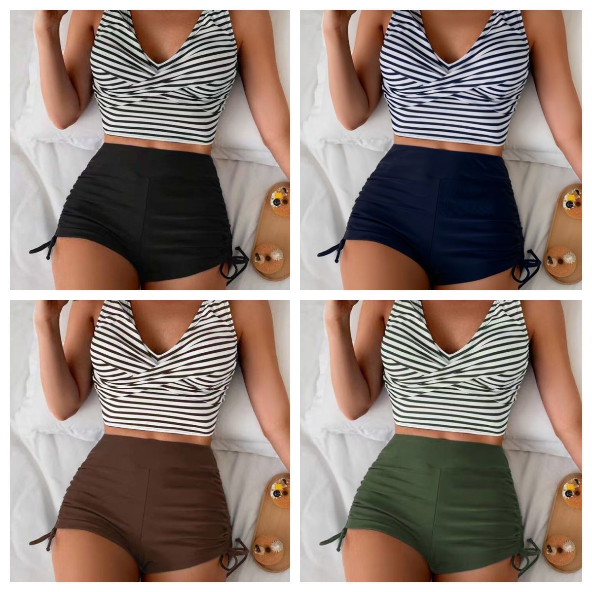 Women Swimwear Bikini Crop Top - огляд і ціна Shorts