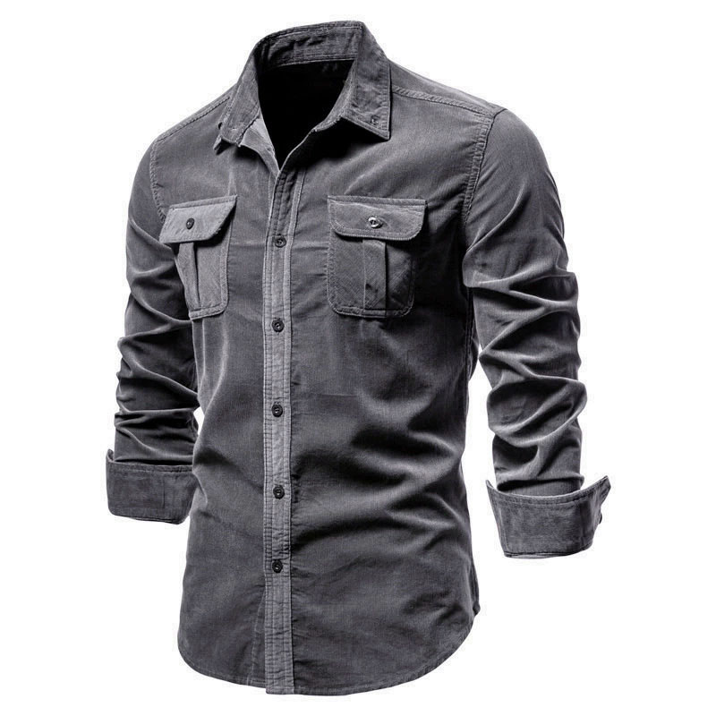 Men's Corduroy Casual Shirt Ja - огляд і ціна Corduroy Button Up Shirt Men