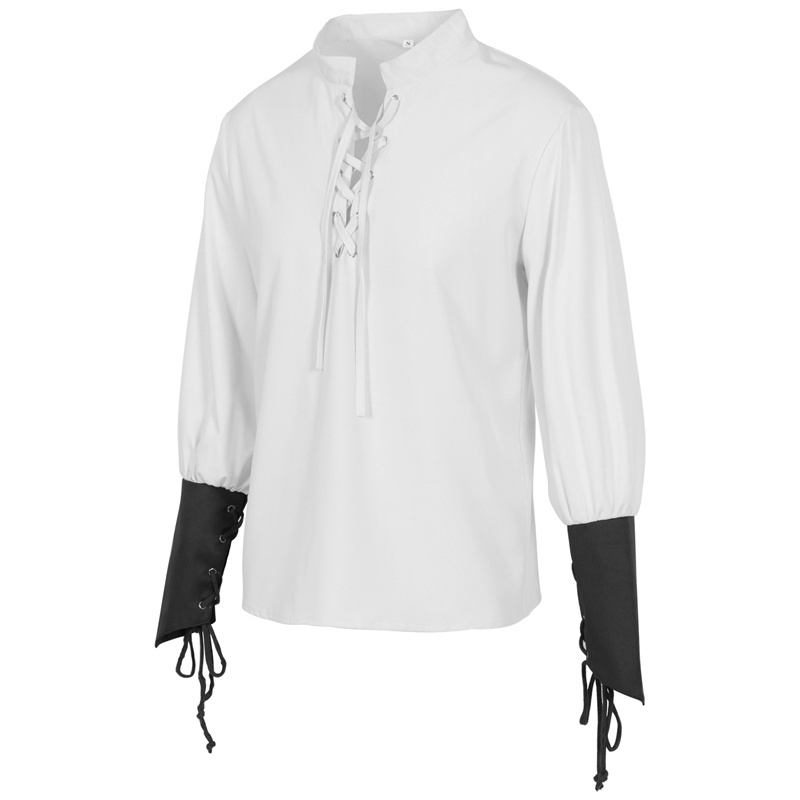 Men's Medieval Pirate Shirt Re - огляд і ціна Medieval Gothic Lace Up Pirate Shirt
