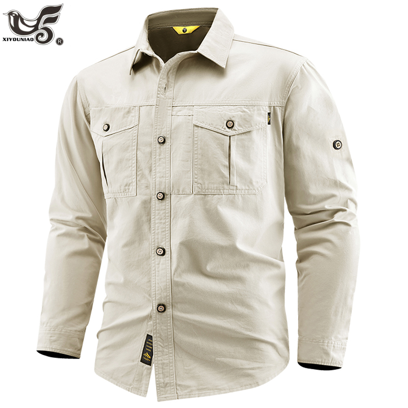 Business Military Shirts Men T - огляд і ціна Tactical Military Shirt Cargo