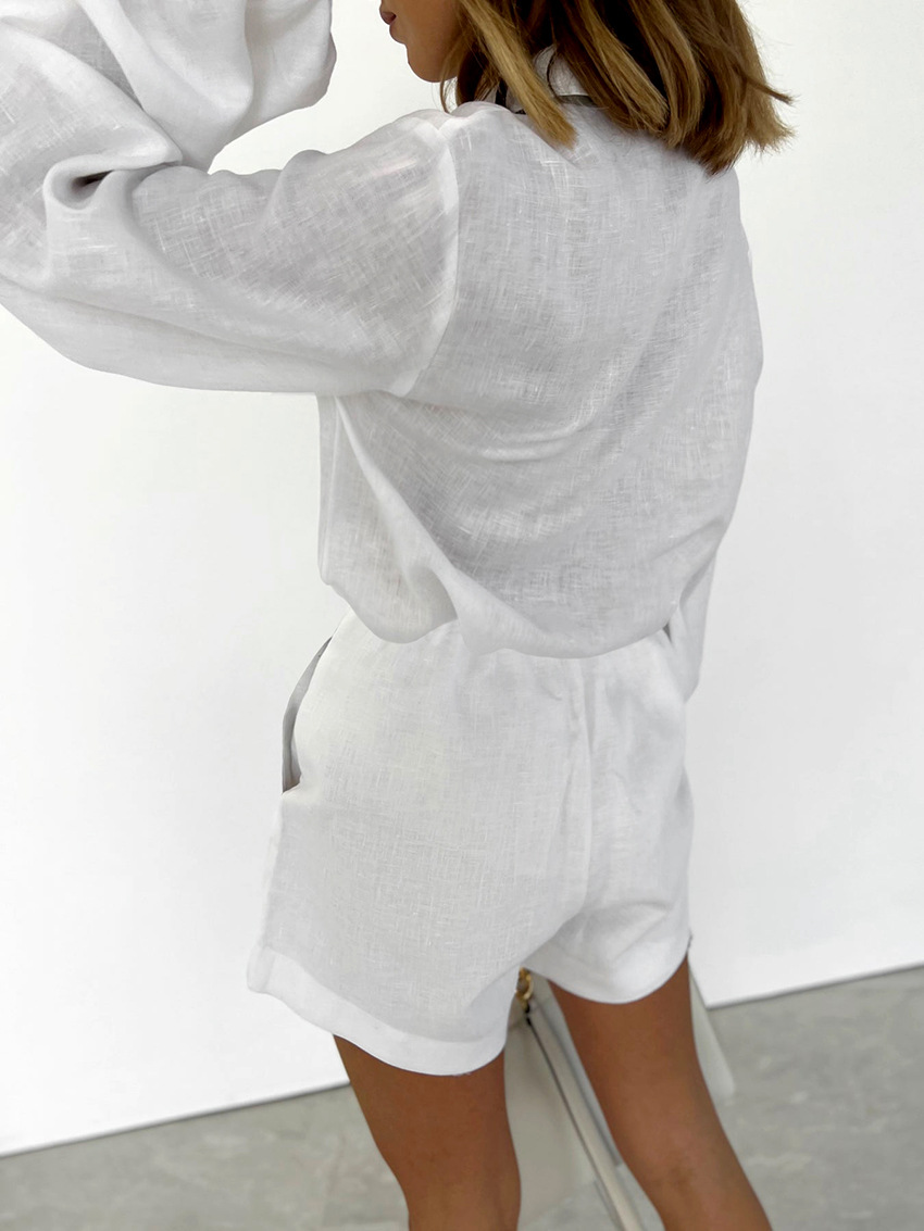 Two Piece Set Women Outfit 202 - огляд і ціна Mens Linen Shirt Long Sleeve