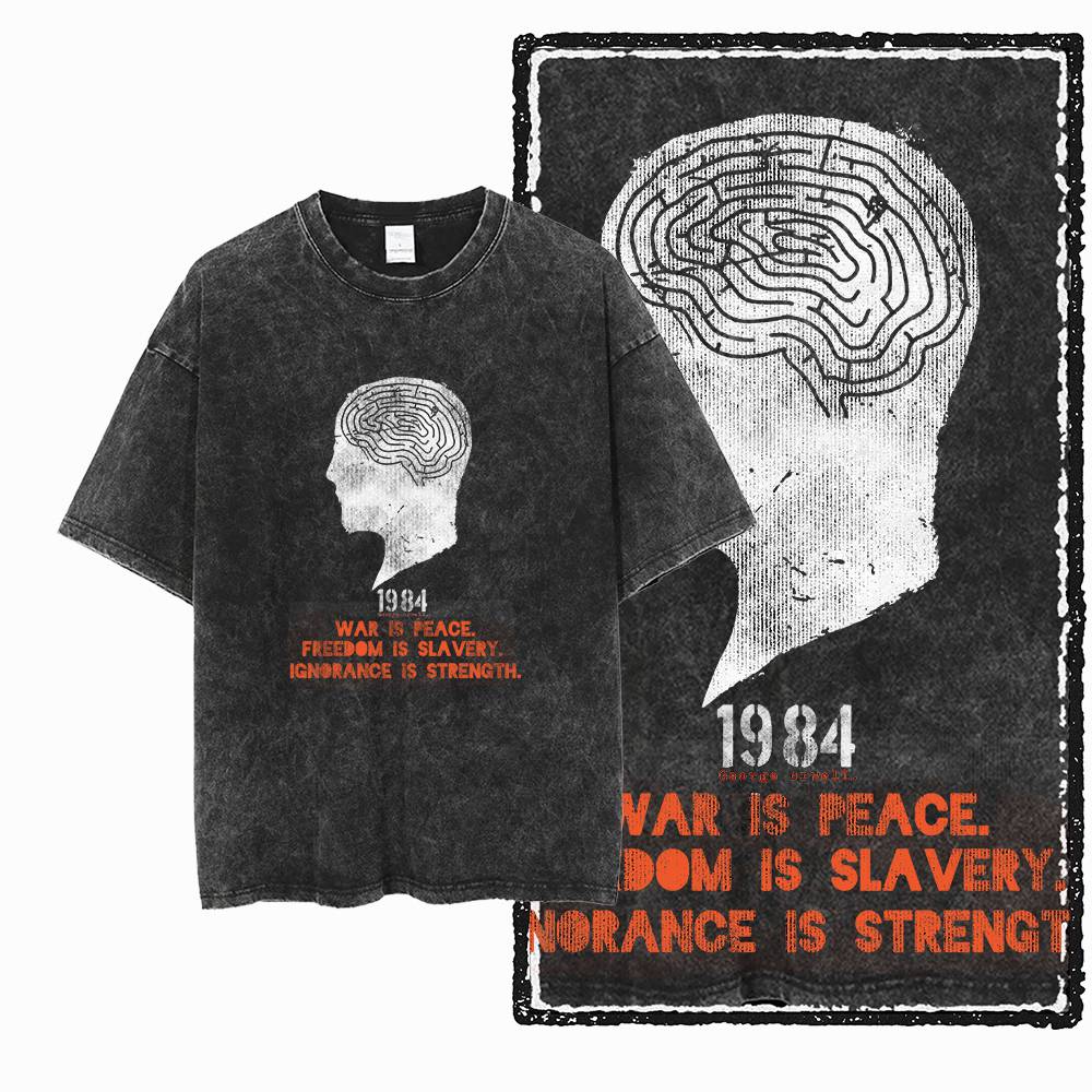G02 Exclusive 100% Cotton Big  - огляд і ціна Acid Wash Vintage Graphic T Shirt
