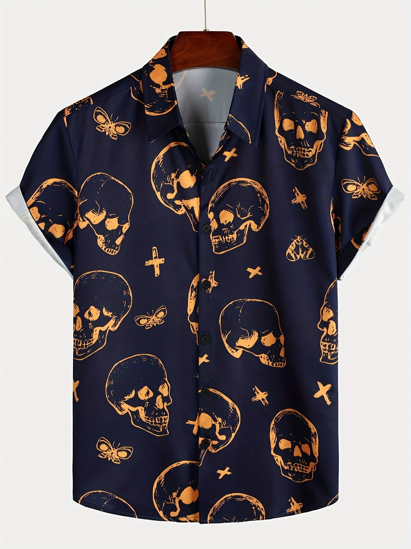 Vintage Horror Skull Crossbone - огляд і ціна Vintage Hawaiian Floral Shirt