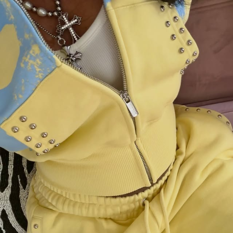 2 Pcs Hoodie Co-ords Yellow Me - огляд і ціна Shorts