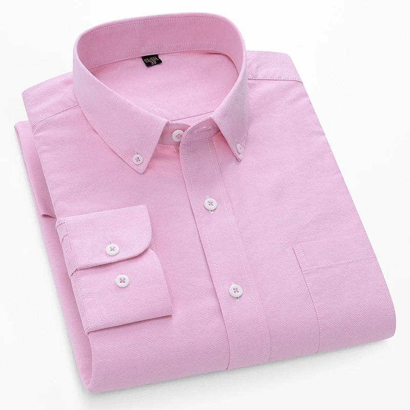 100%cotton oxford long-sleeve  - огляд і ціна Oxford Cotton Casual Shirt Business