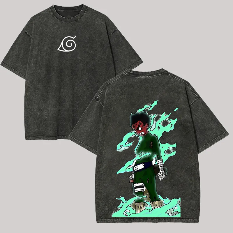 Rock Lee Eight Gates T Shirt N - огляд і ціна Acid Wash Vintage Graphic T Shirt