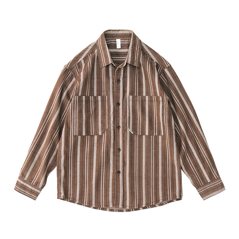 Men Japanese Vintage Artistic  - огляд і ціна Corduroy Button Up Shirt Men