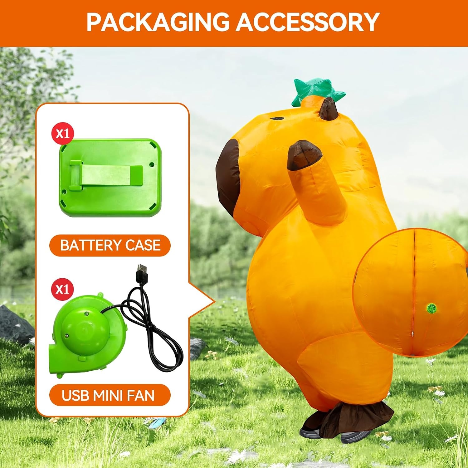 Capybara Inflatable Costume Ad - огляд і ціна Suits