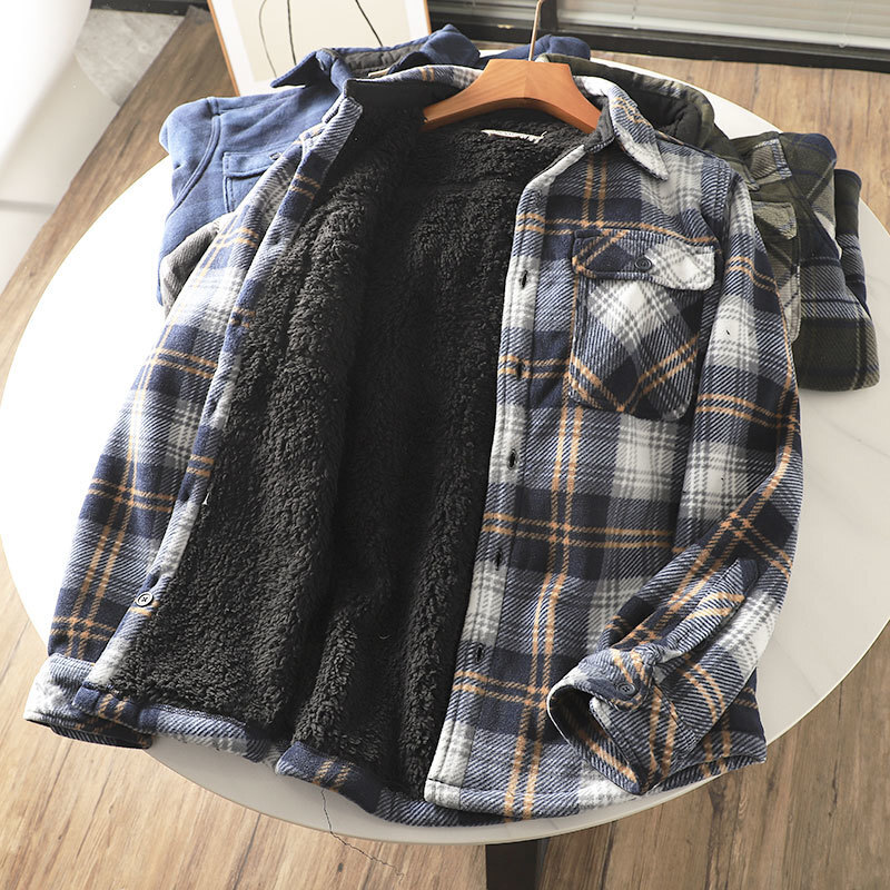 Men's Heavyweight Flannel Plai - огляд і ціна Flannel Plaid Shirt Heavy Weight