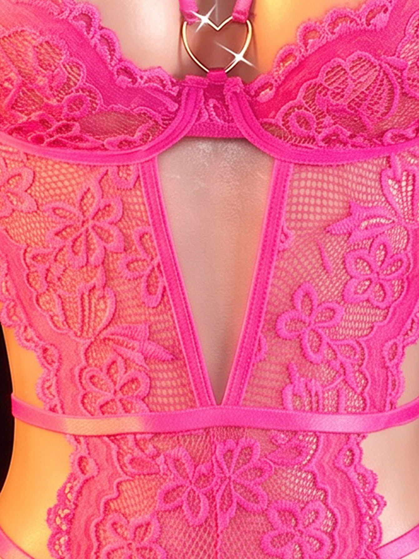 One-piece Hollow Transparent L - огляд і ціна Underwear
