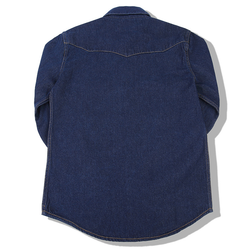 American Wash Vintage Denim Sh - огляд і ціна Mens Western Denim Pearl Snap Shirt
