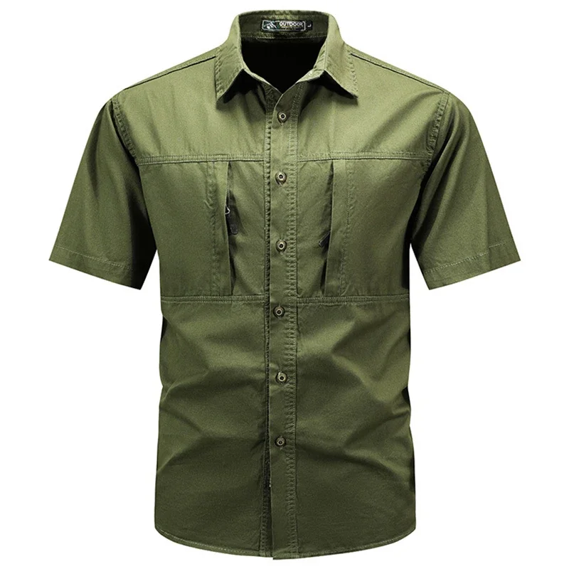 Men's Tactical Short-sleeved S - огляд і ціна Tactical Military Shirt Cargo