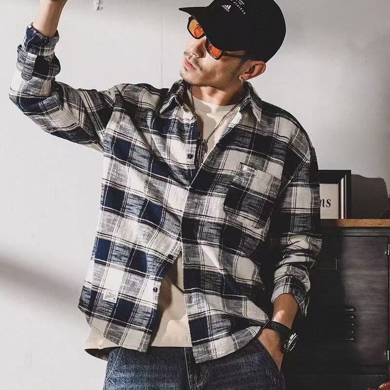 2026 Spring/Autumn New Checker - огляд і ціна Flannel Plaid Shirt Heavy Weight