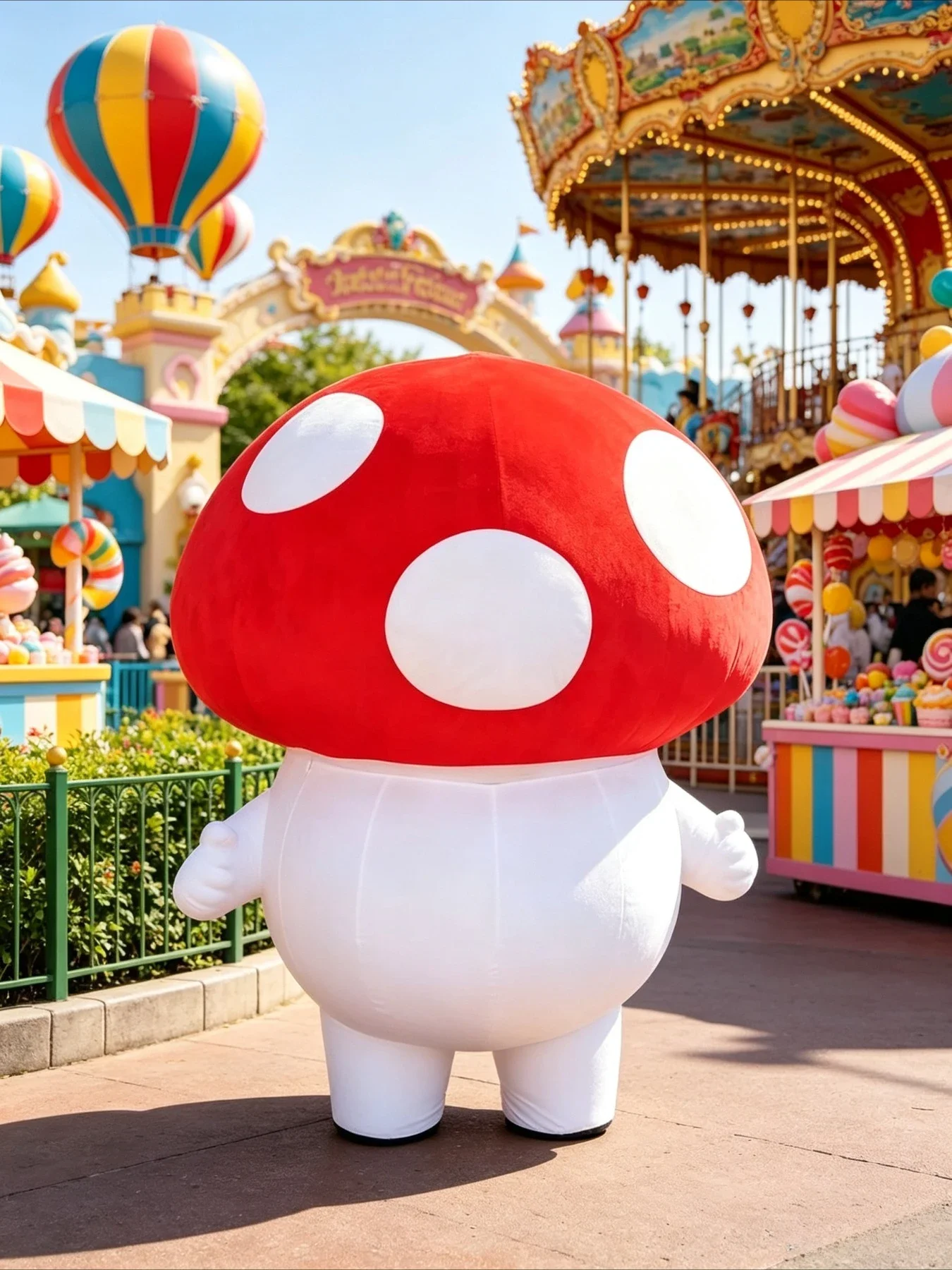 Cute Mushroom Inflatable Masco - огляд і ціна Suits