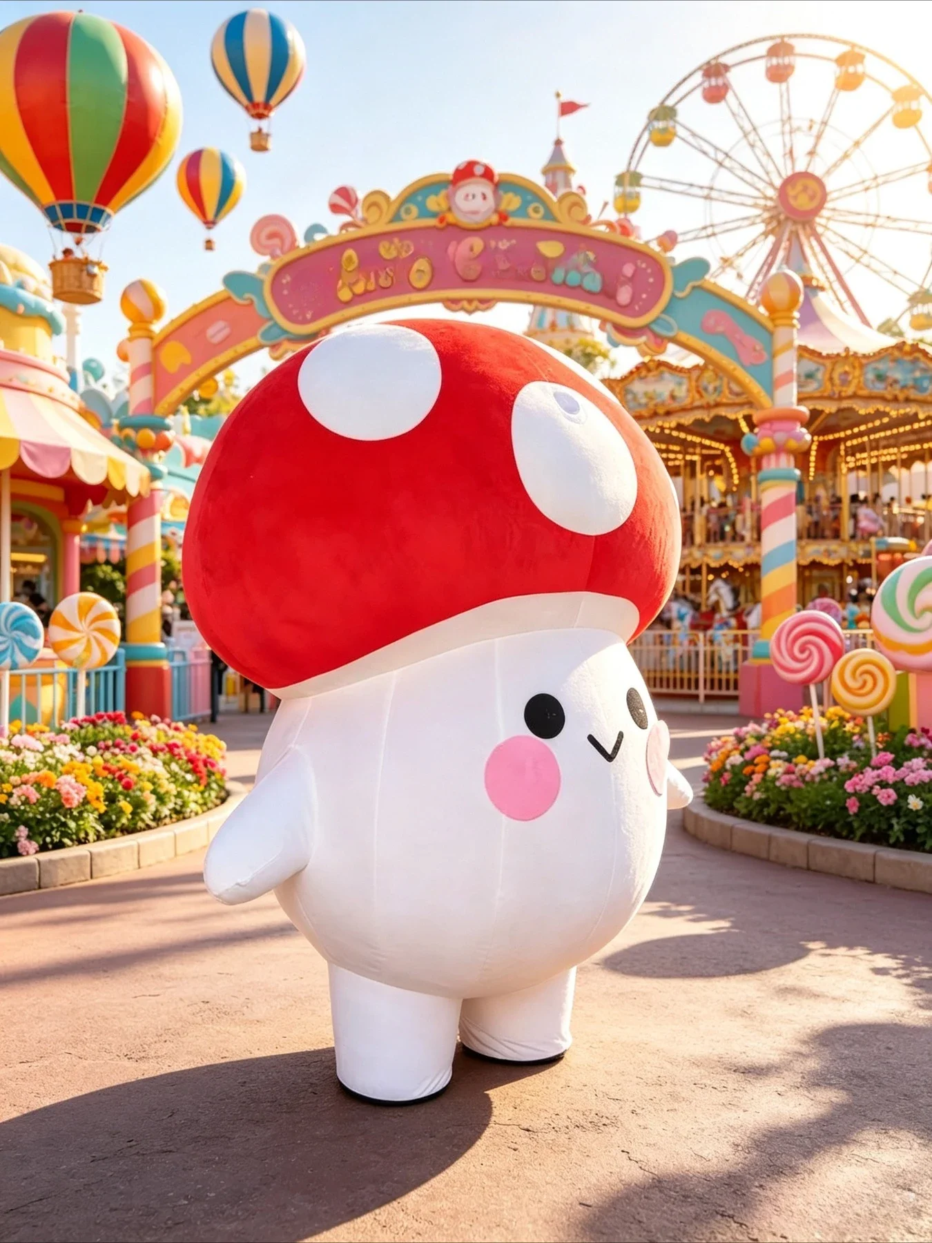 Cute Mushroom Inflatable Masco - огляд і ціна Suits