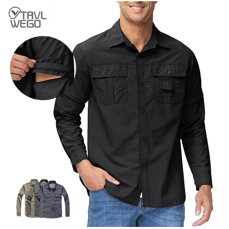 TRVLWEGO Men Shirt Hiking Camp - огляд і ціна Tactical Military Shirt Cargo