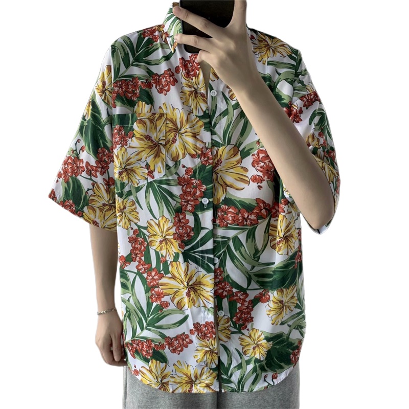 Casual Hawaiian Retro Floral P - огляд і ціна Vintage Hawaiian Floral Shirt
