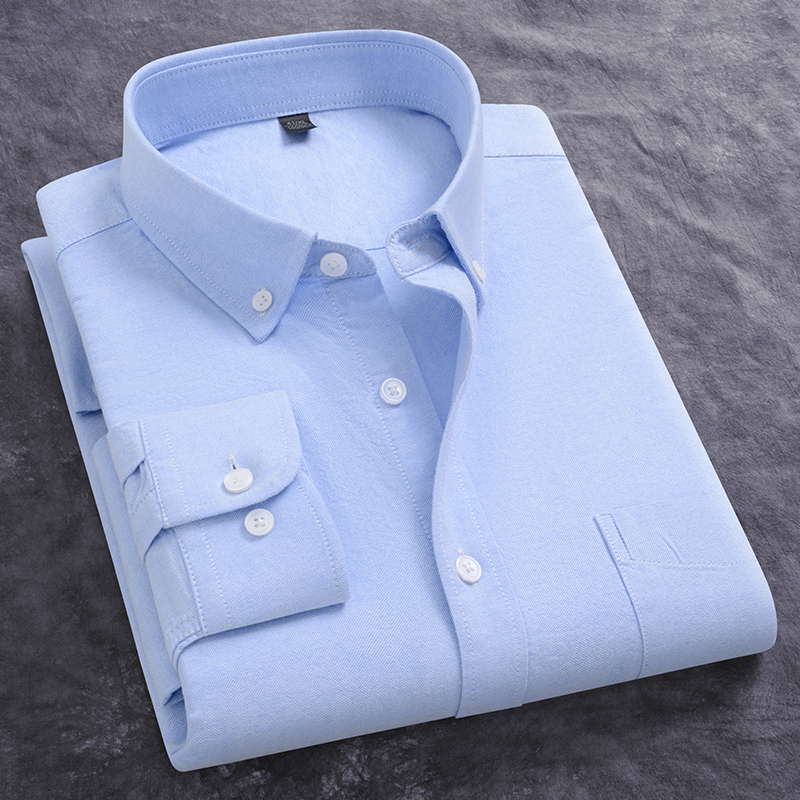 Spring New Men Oxford Shirt Lo - огляд і ціна Oxford Cotton Casual Shirt Business