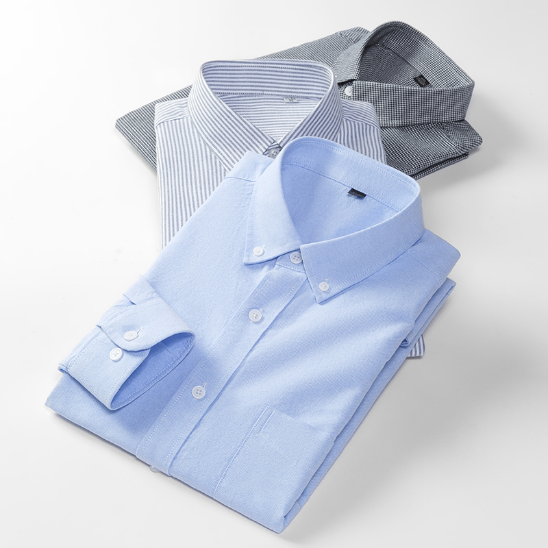Spring New Men Oxford Shirt Lo - огляд і ціна Oxford Cotton Casual Shirt Business