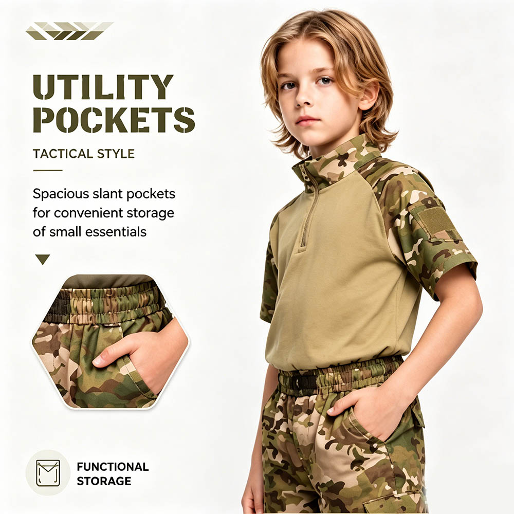 Kids Camouflage Tactical Frog  - огляд і ціна Tactical Military Shirt Cargo