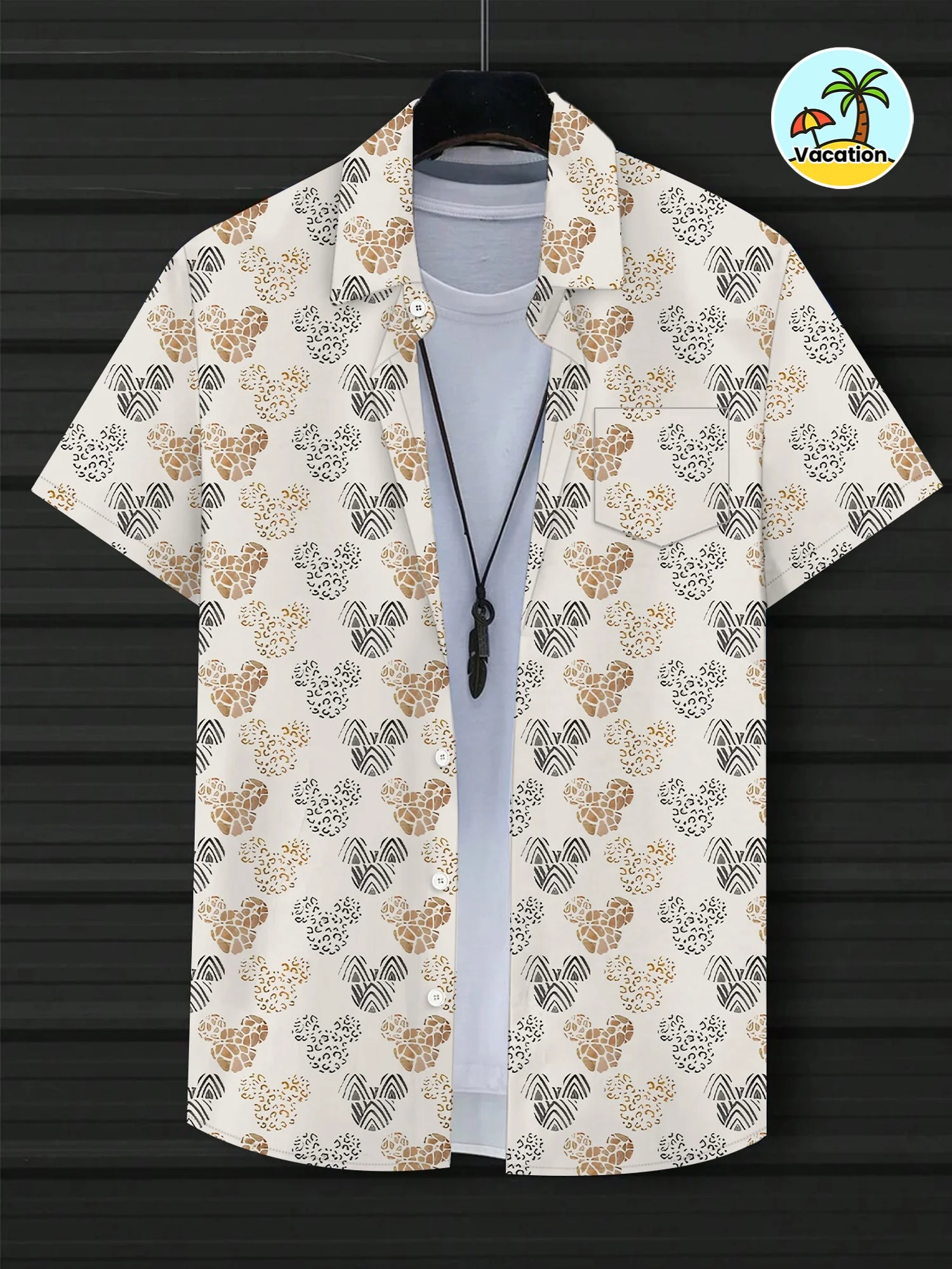 Men Vintage Classic Car Palm T - огляд і ціна Vintage Hawaiian Floral Shirt