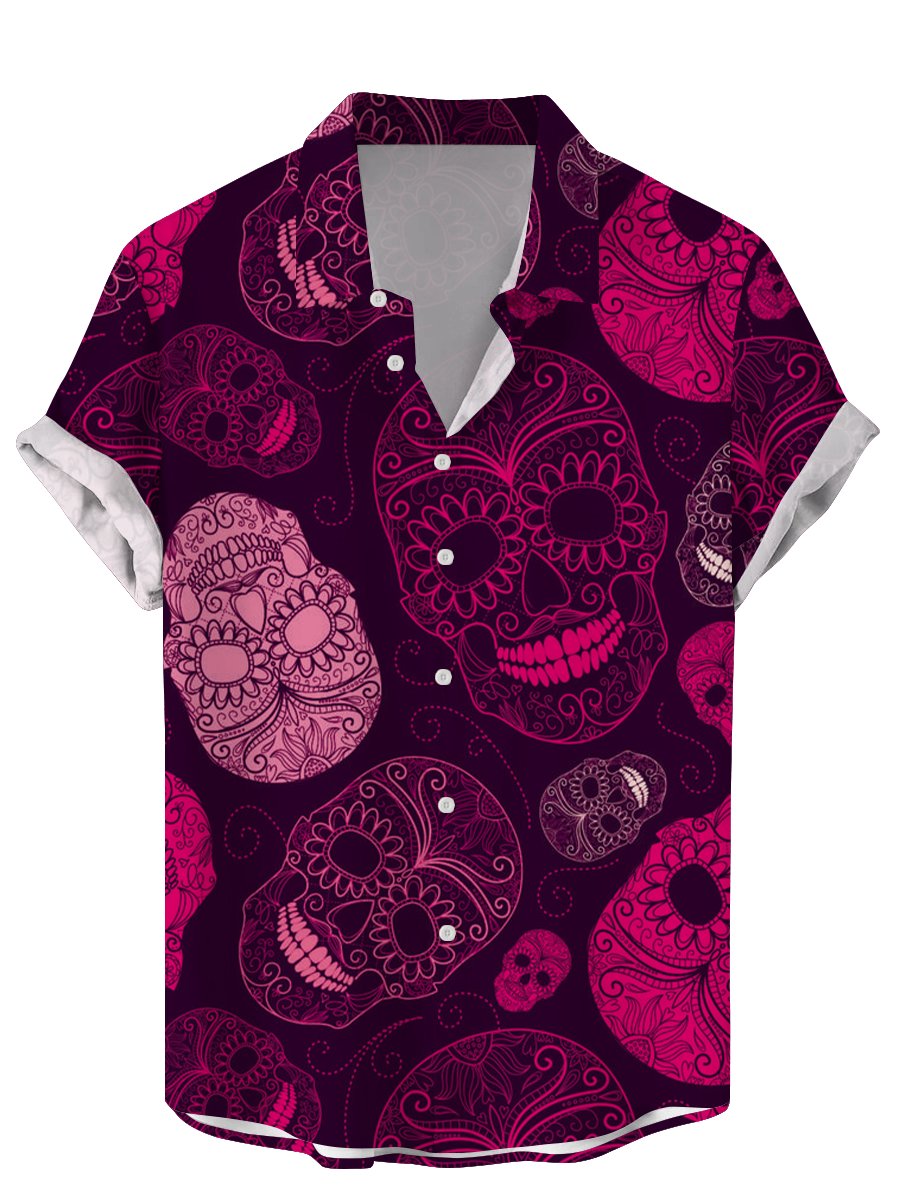 Vintage Skull Floral Men's Shi - огляд і ціна Vintage Hawaiian Floral Shirt