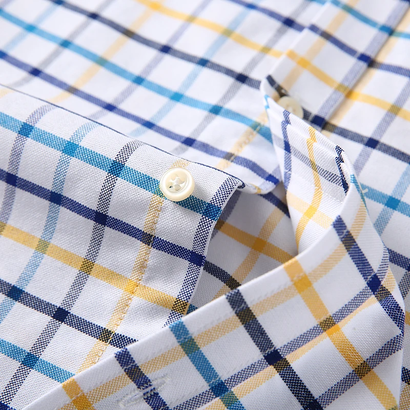 Men's 100% Cotton Shirts Long  - огляд і ціна Oxford Cotton Casual Shirt Business