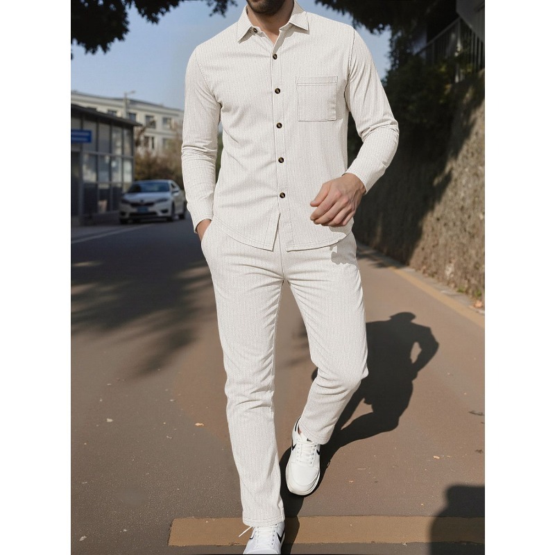 Men's Corduroy Button Up Shirt - огляд і ціна Corduroy Button Up Shirt Men