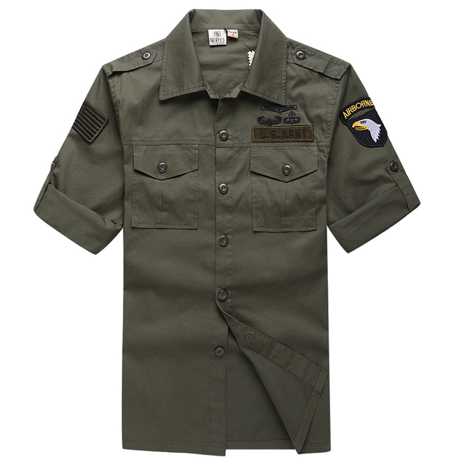 Men's Cotton Military Enthusia - огляд і ціна Tactical Military Shirt Cargo