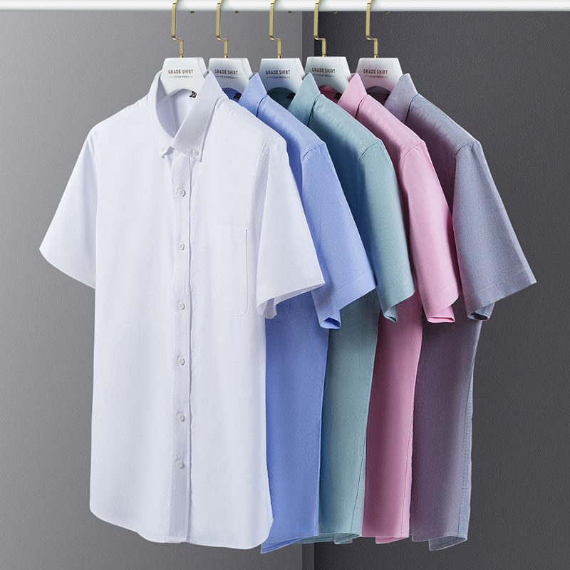 Summer High Quality 100% Cotto - огляд і ціна Oxford Cotton Casual Shirt Business