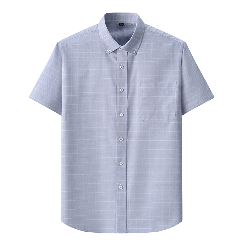 Summer High Quality 100% Cotto - огляд і ціна Oxford Cotton Casual Shirt Business