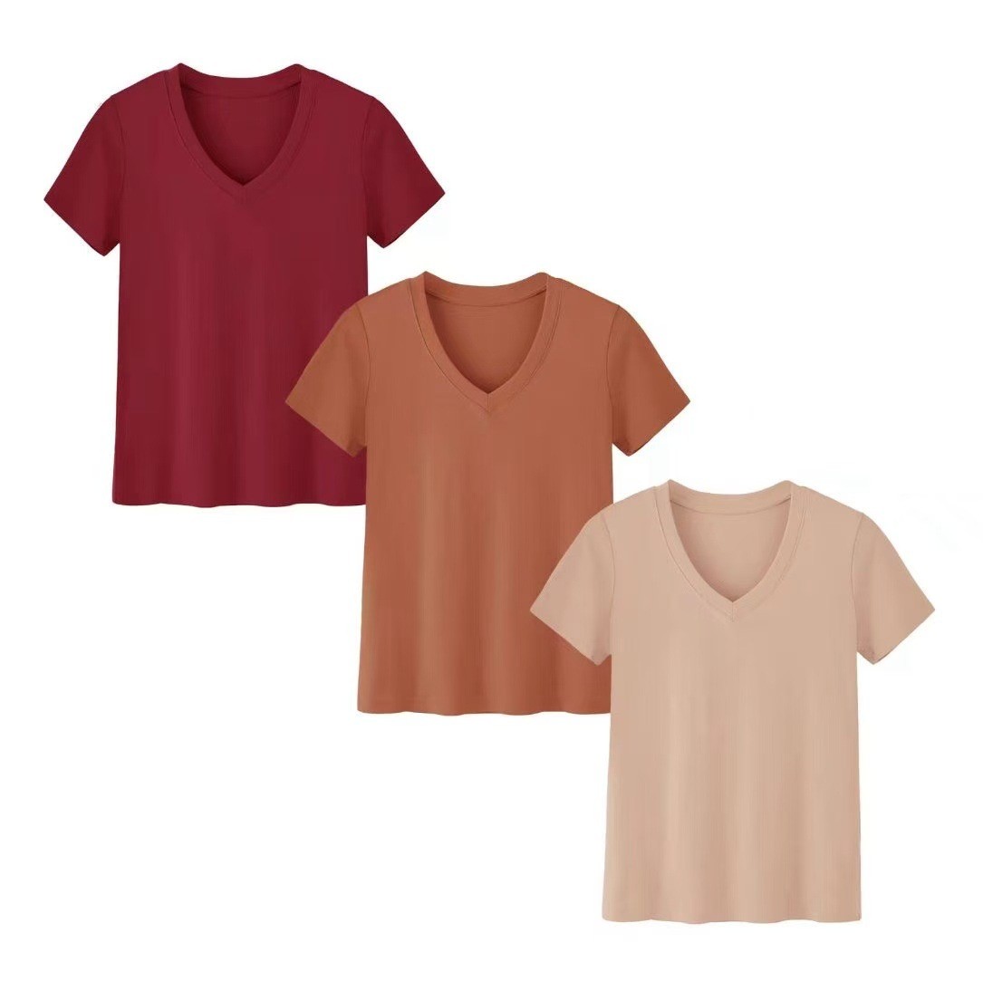Women's Casual High Neck Short - огляд і ціна T-Shirts