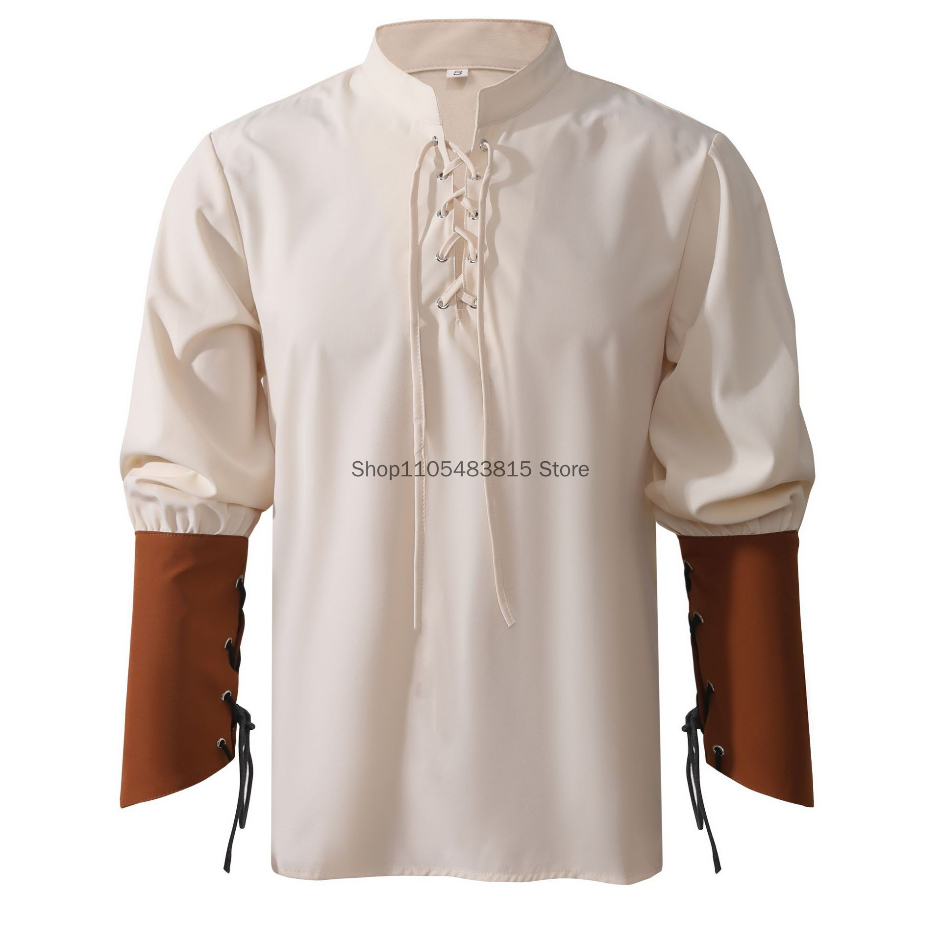 Pirate Shirt for Men - Medieva - огляд і ціна Medieval Gothic Lace Up Pirate Shirt