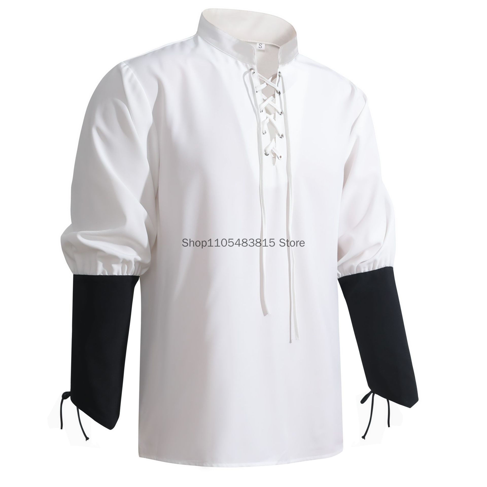 Pirate Shirt for Men - Medieva - огляд і ціна Medieval Gothic Lace Up Pirate Shirt