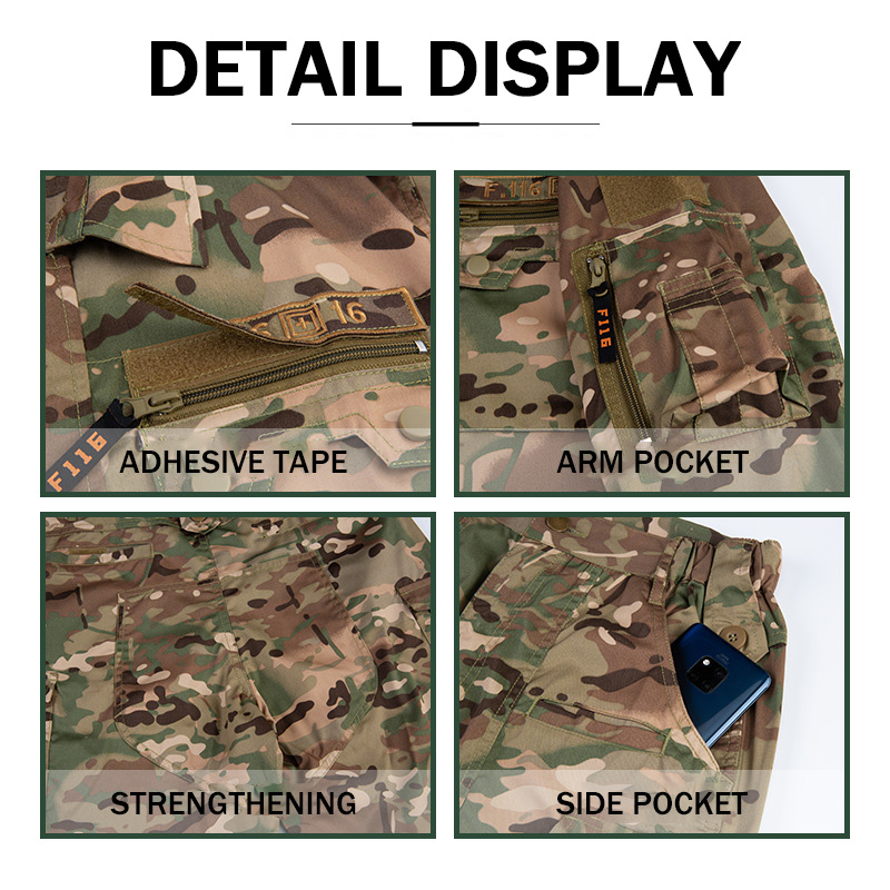 Lynjacye F116 Uniform Tactical - огляд і ціна Tactical Military Shirt Cargo