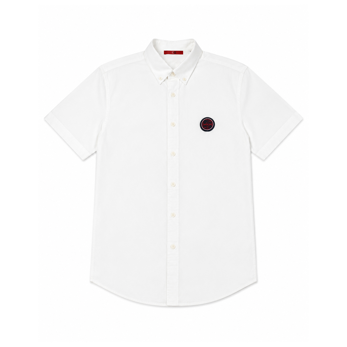 CH Men's White Oxford Short Sl - огляд і ціна Oxford Cotton Casual Shirt Business