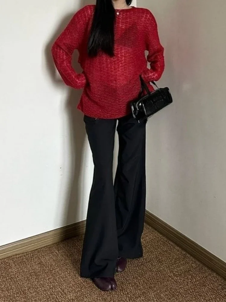 Y2K See-Through Knitted Women' - огляд і ціна Shirts