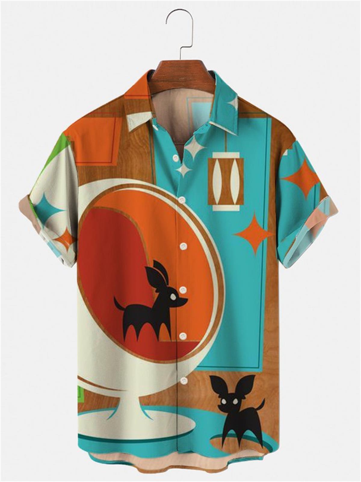 Men's Hawaiian T-Shirt, 3d Flo - огляд і ціна Vintage Hawaiian Floral Shirt