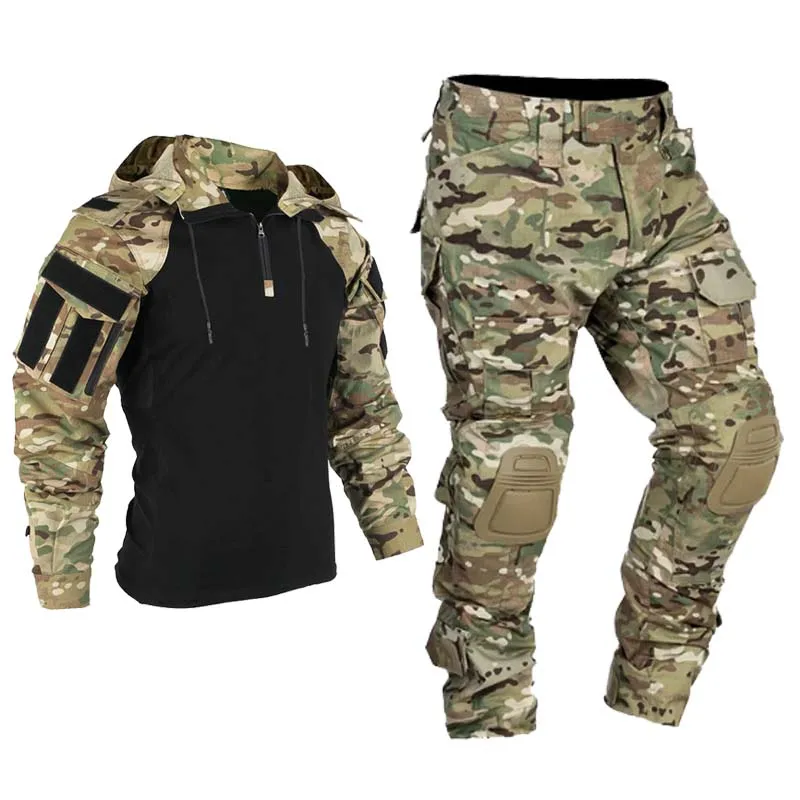 Men Tactical Uniform Milit Out - огляд і ціна Tactical Military Shirt Cargo
